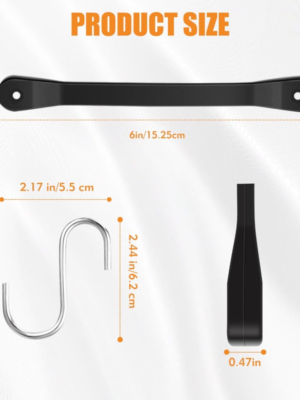 6 Inch Rubber Bungee Cords with Hooks, 6 Pack Heavy Duty Outdoor Small Bungee Co - Picture 3 of 7
